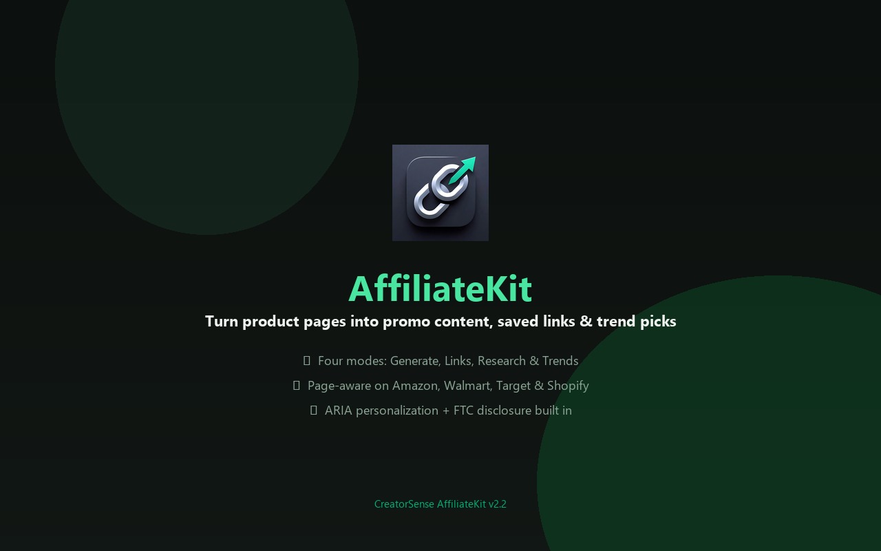 AffiliateKit extension hero