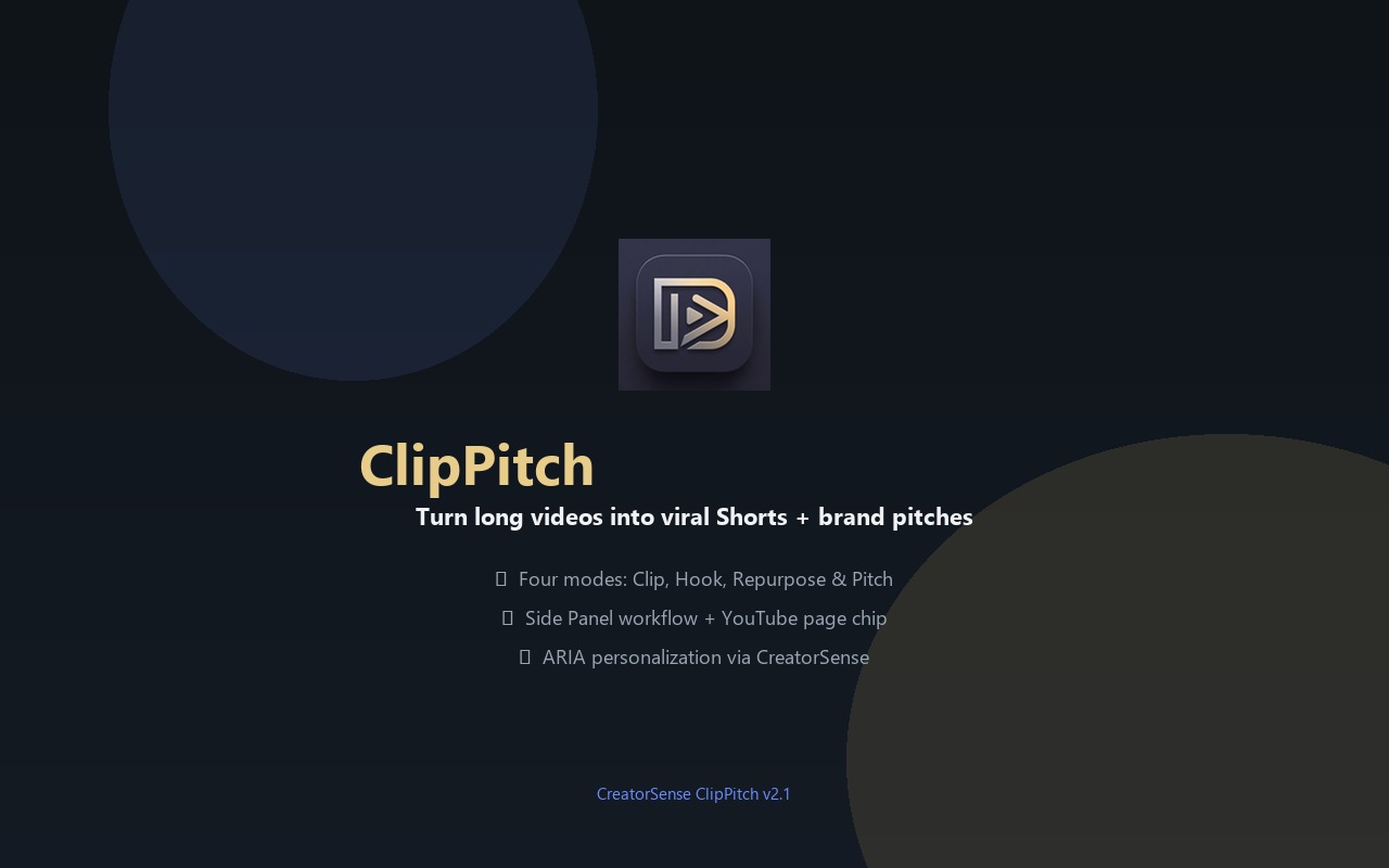 ClipPitch extension hero